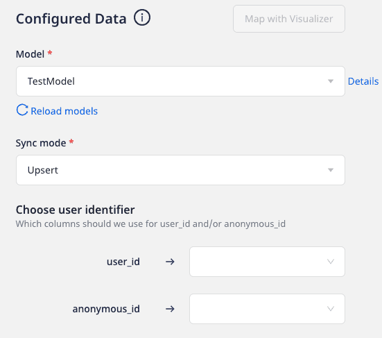 models settings configure