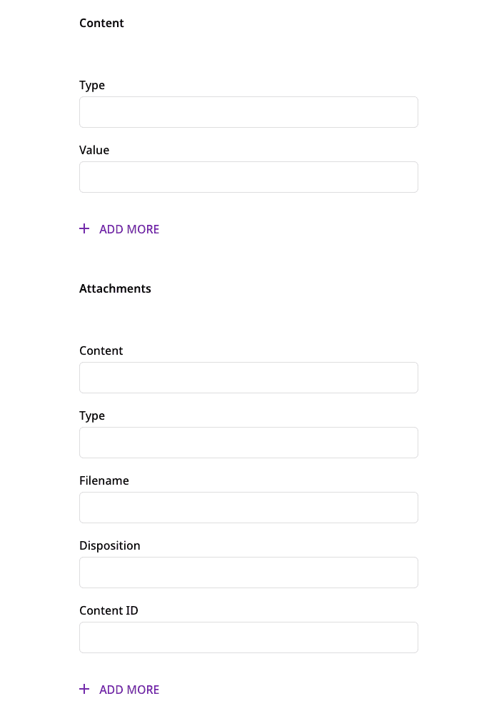 Sendgrid connection settings